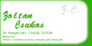 zoltan csukas business card